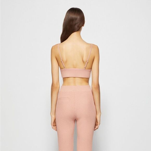 Jonathan Simkhai Juliette Waffle Bralette in Chai - Picture 4 of 5